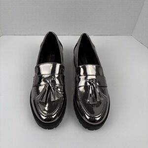 💙 Bandolino Silver Slip-On Loafers Women's Size 6M – Fillup Style